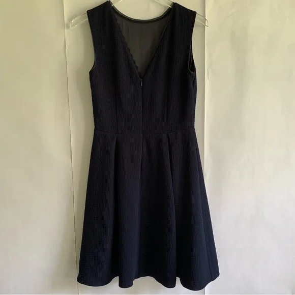 Reiss Marlowe Fit And Flare mini Dress Navy - Picture 12 of 15